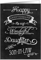 Happy Anniversary to my Wonderful Daughter & Son-in-Law card