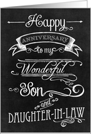 Happy Anniversary to my Wonderful Son & Daughter-In-Law card