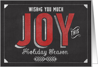 Wishing you Much Joy this Holiday Season card