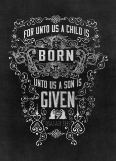 For unto us a Child...