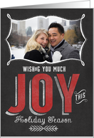 Wishing you Much Joy this Holiday Season Photo Card