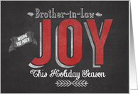 Wishing you Much Joy this Holiday Season Brother-in-Law card
