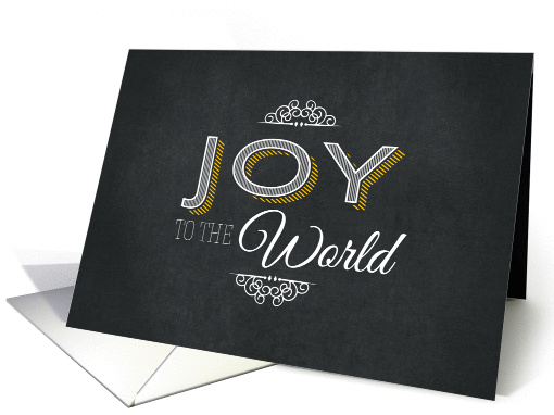 Joy to the World Chalkboard card (1130478)