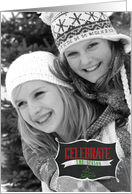 Celebrate the Season colored Chalkboard Overlay card