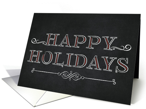 Happy Holidays Chalkboard card (1185214)