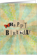 Happy Birthday Vintage card