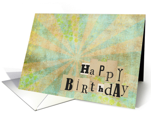 Happy Birthday Vintage card (947460)