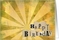 Happy Birthday Vintage card