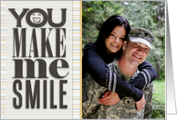 You Make Me Smile Photo Card