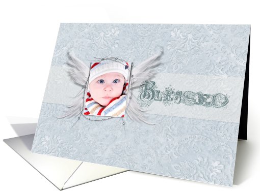 Blessed Angel Wings Photo card (947514)