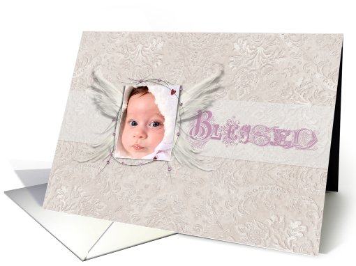 Blessed Angel Wings Photo card (947521)