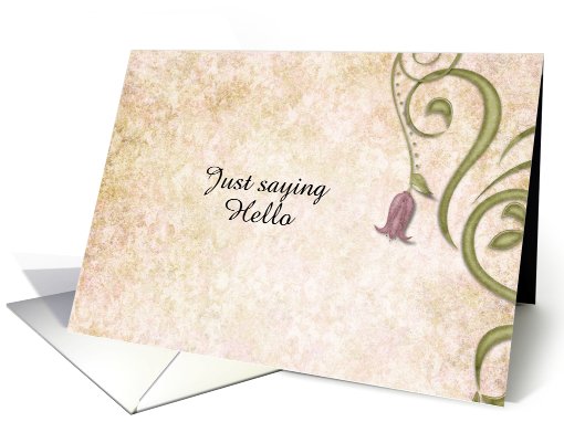 Vintage Just saying Hello card (947790)