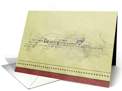 Rejoice Sing a Song card (947828)
