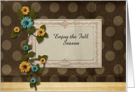 Vintage Chic Floral Card Customizable card