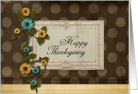 Vintage Chic Happy Thanksgiving card
