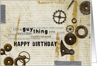 Guy Thing Happy Birthday card