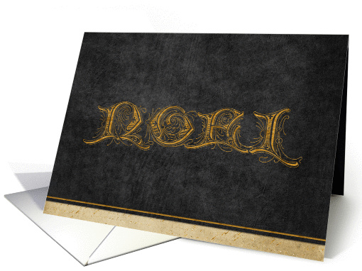 Noel Gold Lettering card (948243)