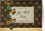 Get Well Soon floral Card