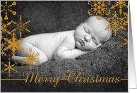 Merry Christmas Cut Out Photo Card
