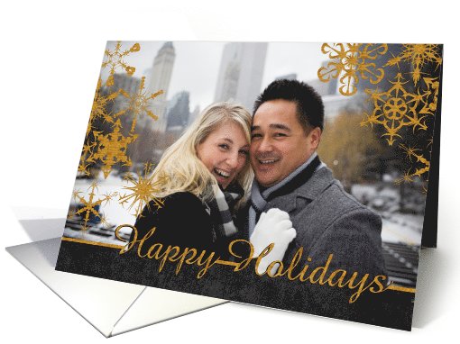 Happy Holidays Cut Out Photo card (948284)