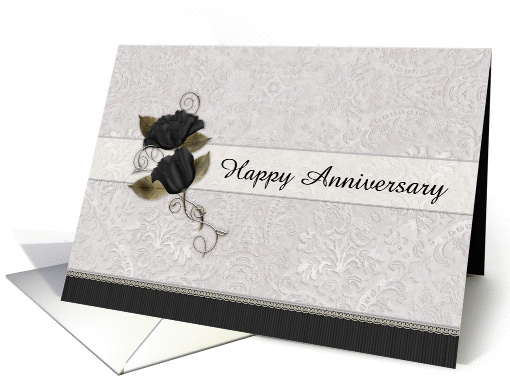 Happy Anniversary Floral card (948350)