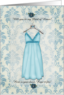 Maid Of Honor here is your dress hope it fits card