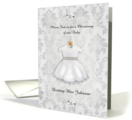 Christening Invitation Baby Customizable card (948588)