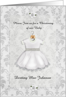 Christening Invitation Baby Customizable card