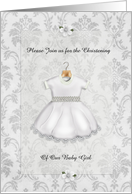Christening Invitation Baby Girl card