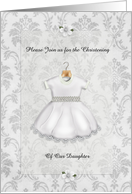 Christening Invitation Daughter card