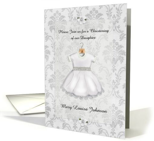 Christening Invitation Daughter Customizable card (948591)