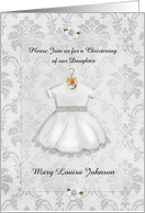Christening Invitation Daughter Customizable card