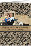 Happy 50th Anniversary Grandma & Grandpa Vintage Photo Card