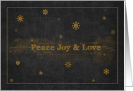 Peace Joy & Love Black card