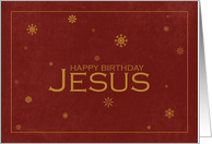 Happy Birthday Jesus Red card