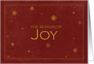 The Season of Joy card