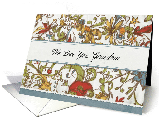 We Love You Grandma card (949134)