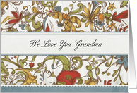 We Love You Grandma card