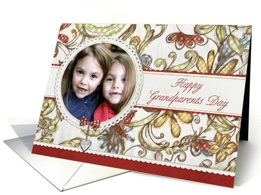 Happy Grandparents Day Photo Card Floral card (949135)