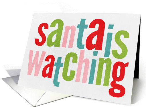 Santa is Watching card (949153)