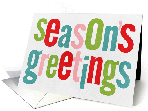 Season's Greetings Modern card (949154)