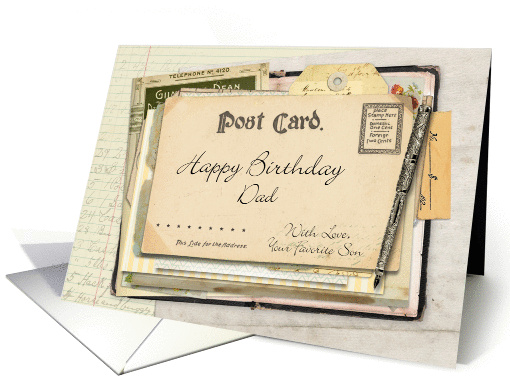 Happy Birthday to Dad from Son card (949557)