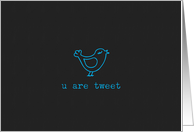 u are tweet card