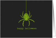 Happy Halloween Spider card