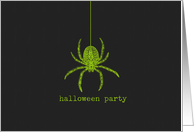 Halloween Party Spider Invitation card