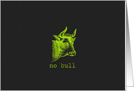 No Bull Neon Green I Like You card