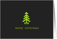 merry christmas tree card