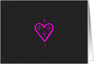 i heart u card