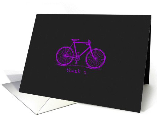 thank u bicycle card (949887)