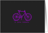 i love bikers card